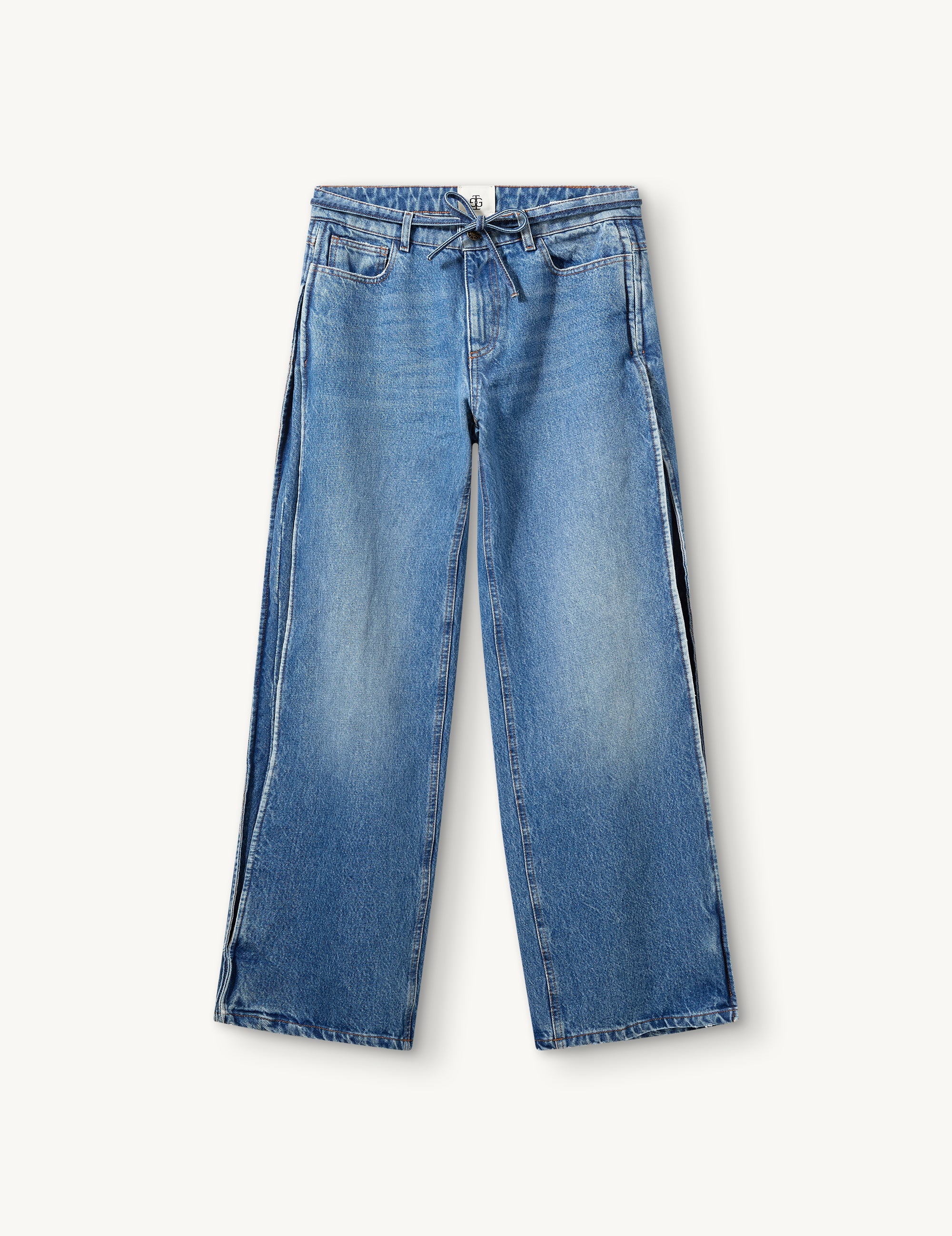 Darcy Barrel Jeans Washed Blue