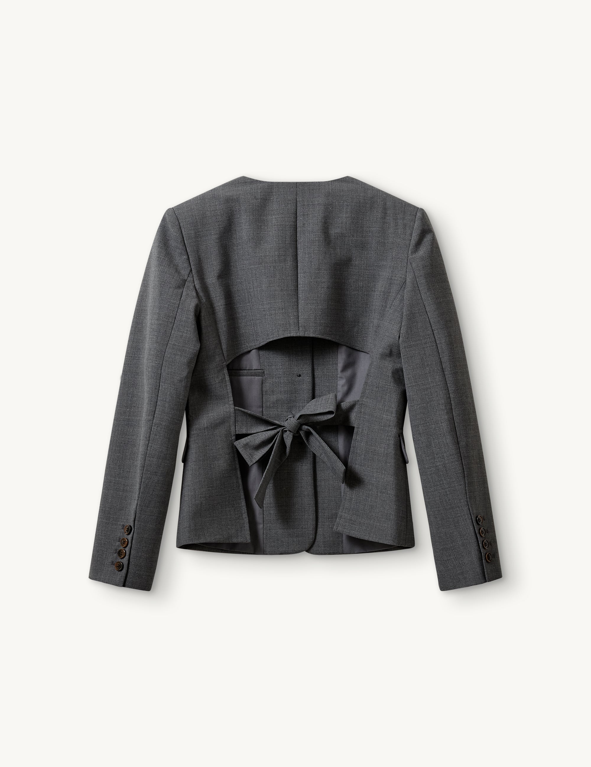 Grand Back Blazer Grey Melange