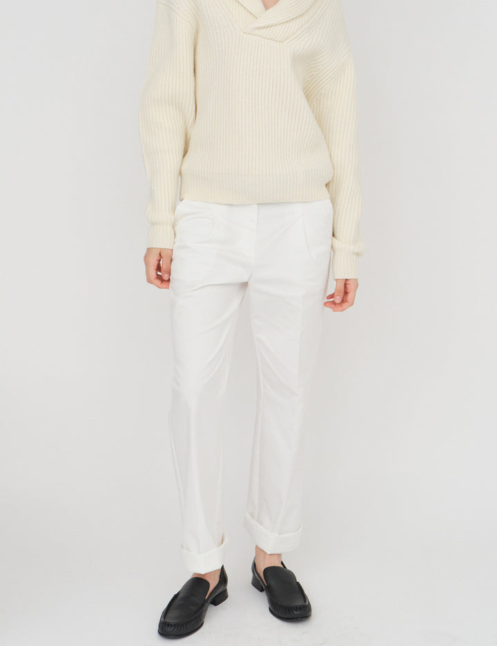 Avelino Straight Pants Cream 6 / Cream