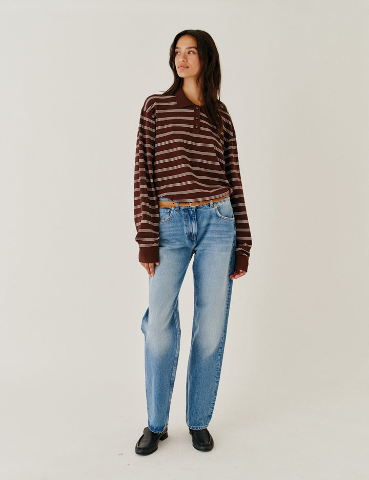Darcy Distressed Jeans Washed Blue 25 / Washed Blue