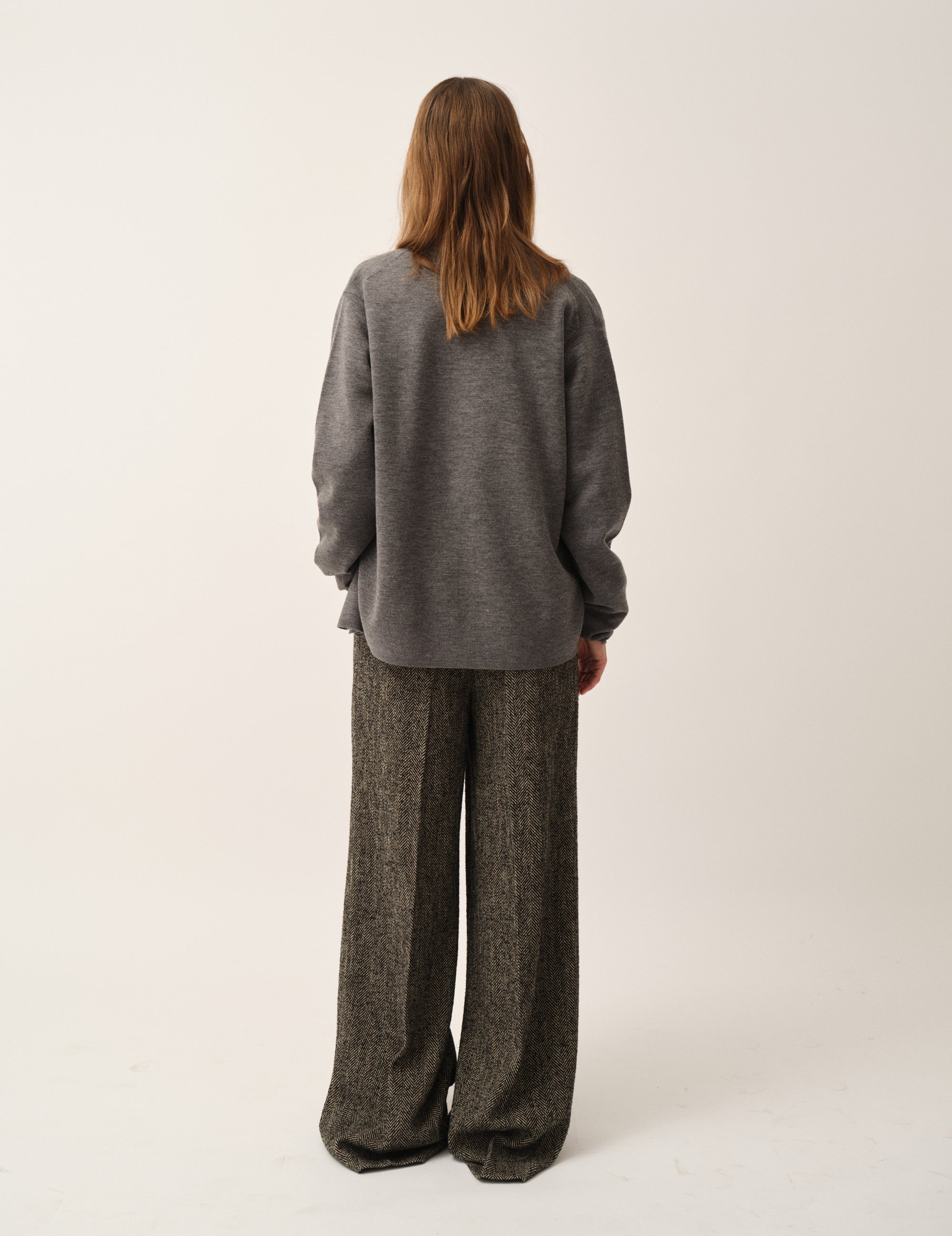 Bergen Dad Cardigan Grey Melange 4 / Grey Melange