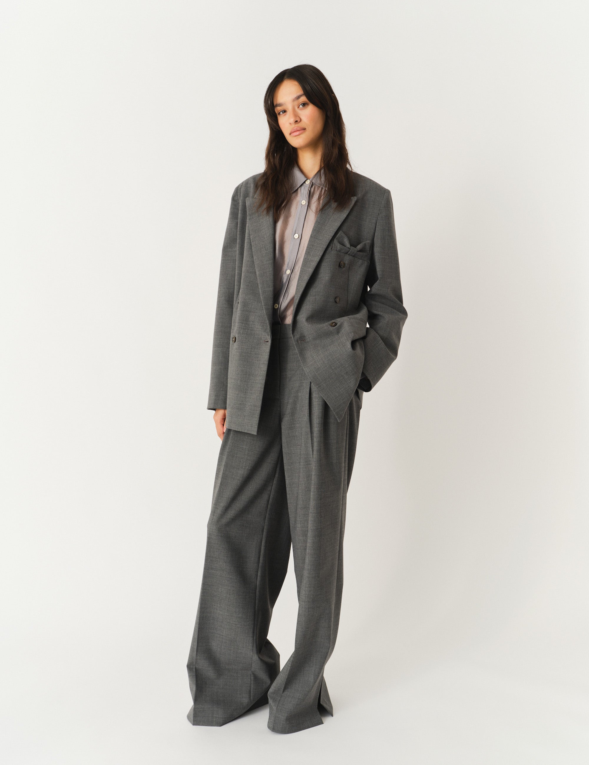 Grand Blazer Grey Melange 6 / Grey Melange
