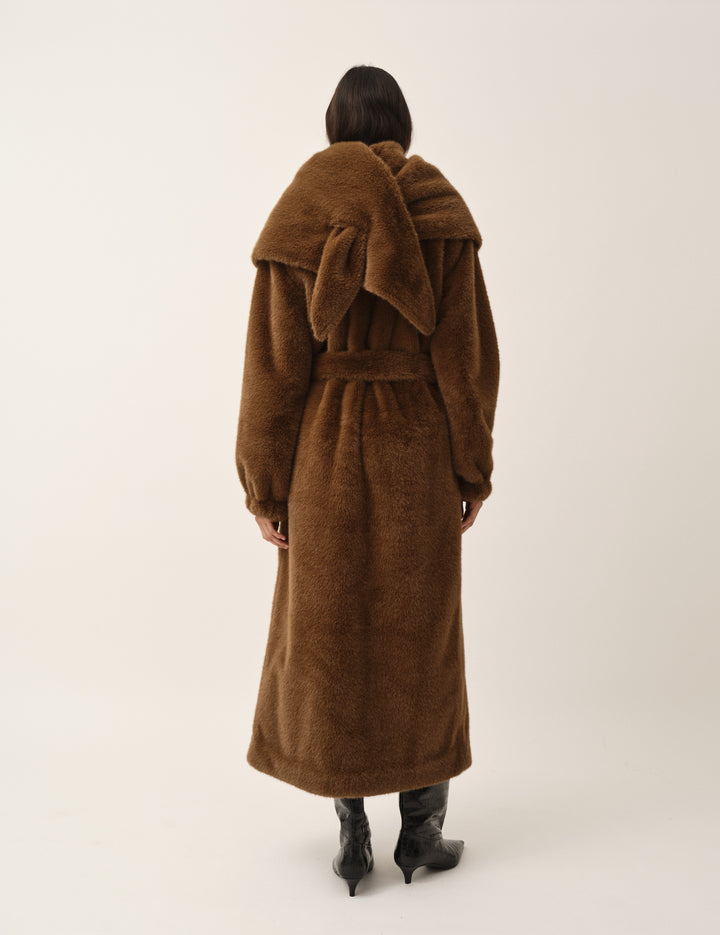 Bianchi Long Coat Brown 4 / Brown