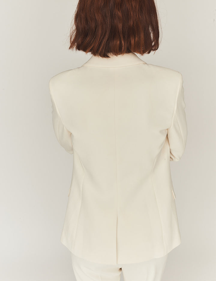 Crepe Blazer Cream 4 / Cream