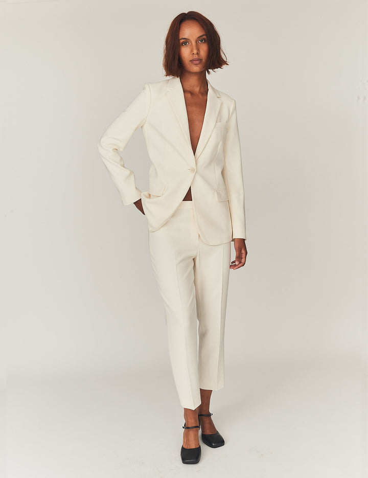Crepe Blazer Cream 4 / Cream