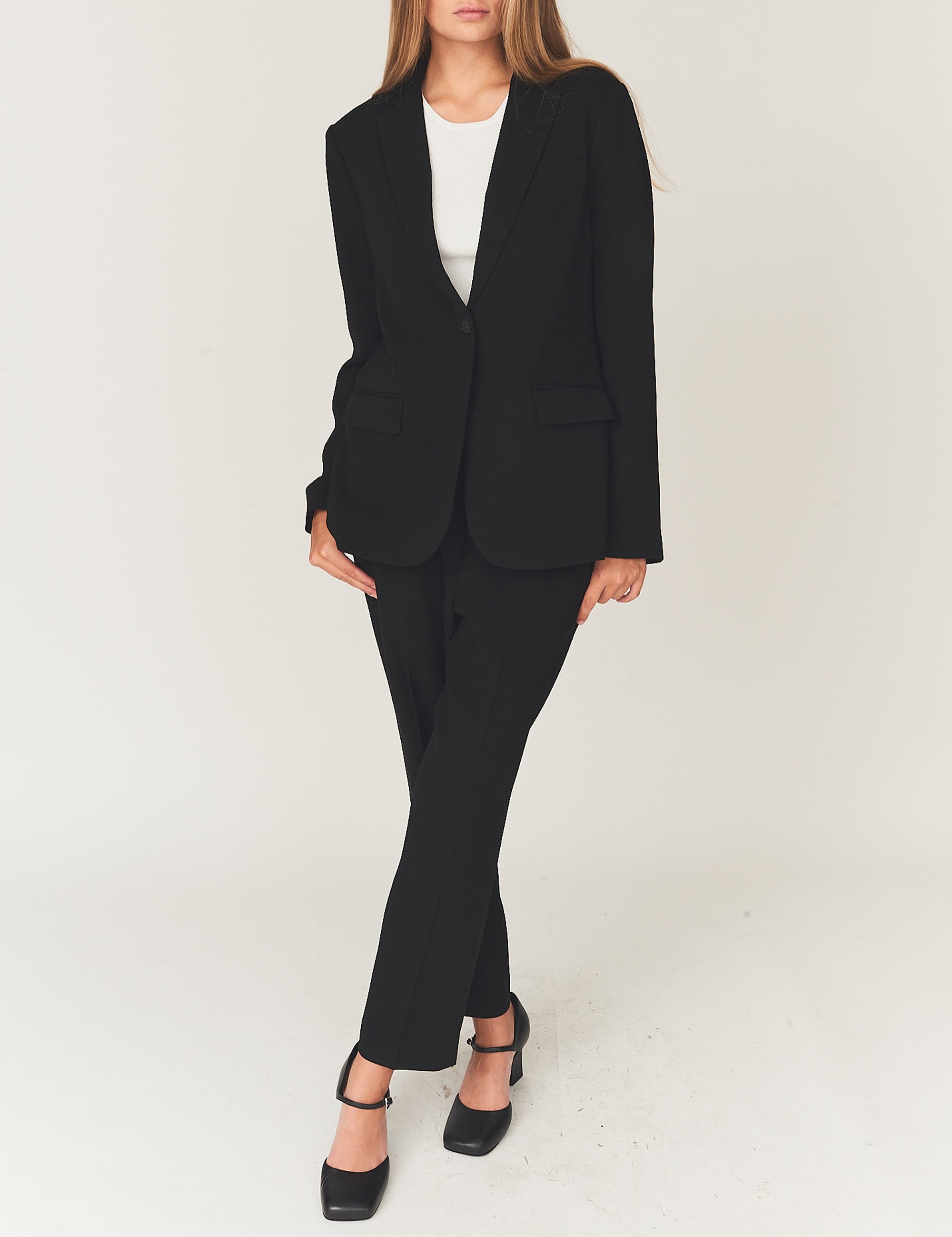 Crepe Blazer Black 4 / Black