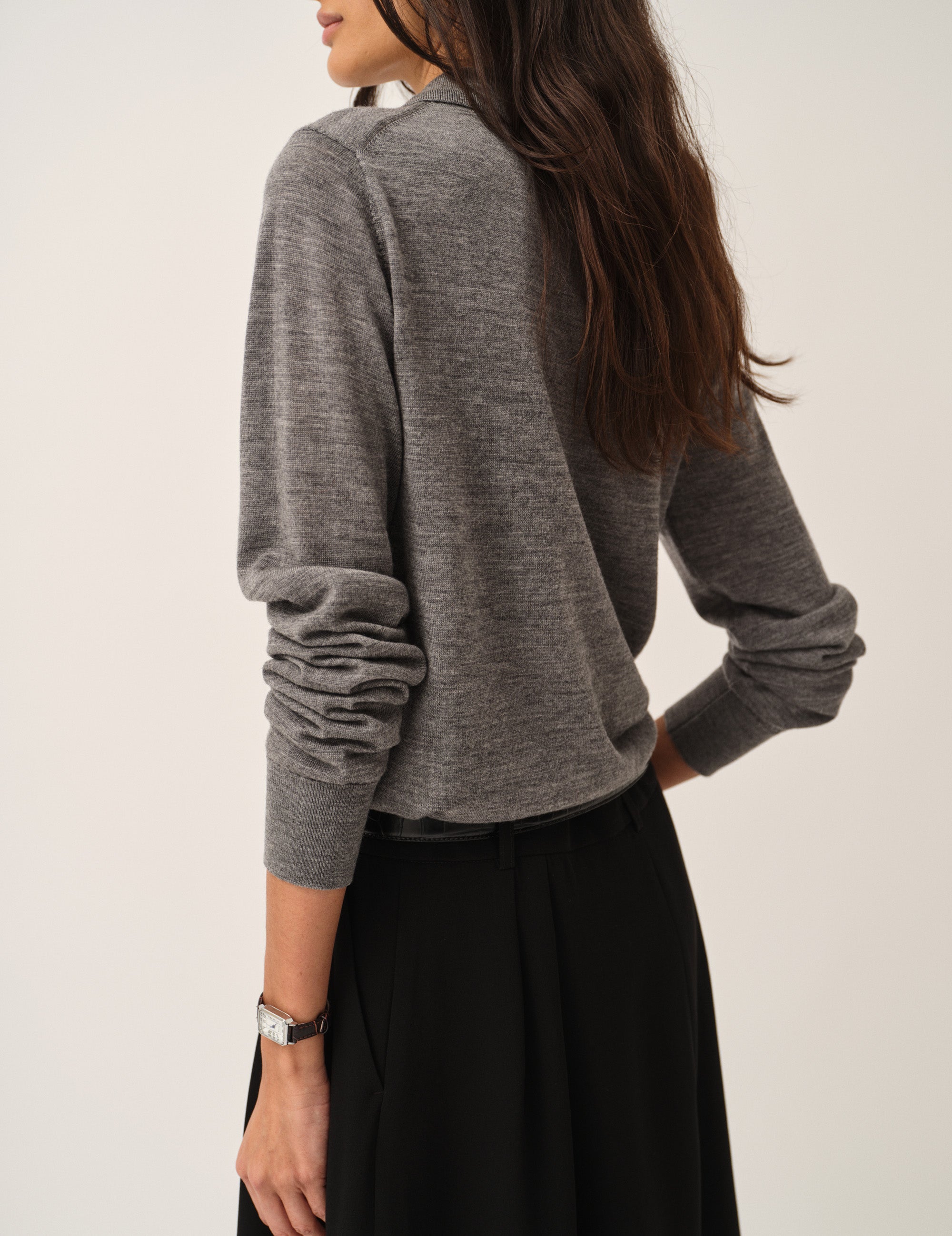 Bergen V Polo Grey Melange 4 / Grey Melange
