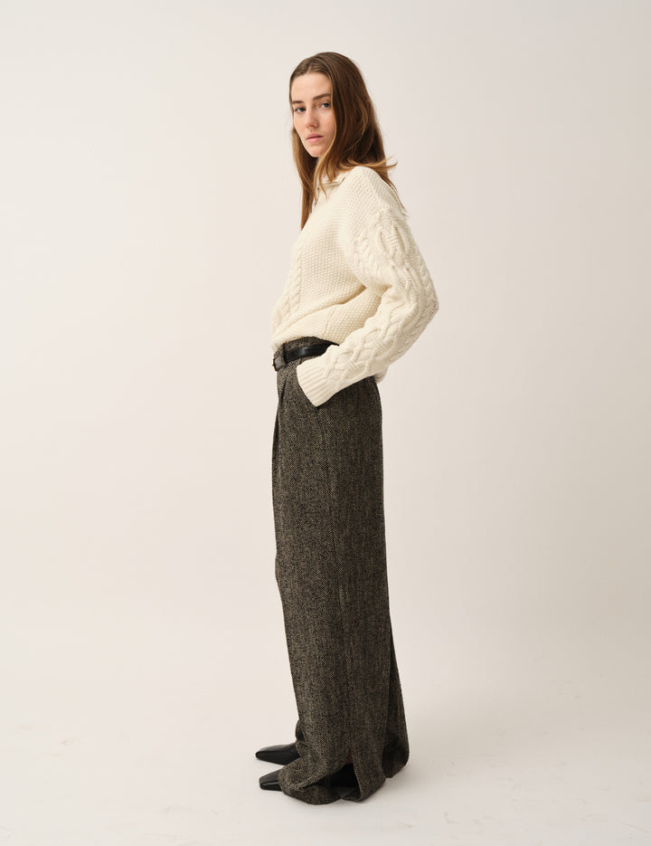Como Zip Sweater Cream 4 / Cream