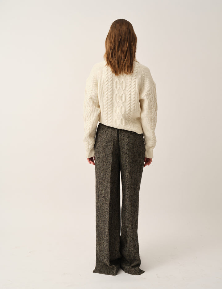 Como Zip Sweater Cream 4 / Cream