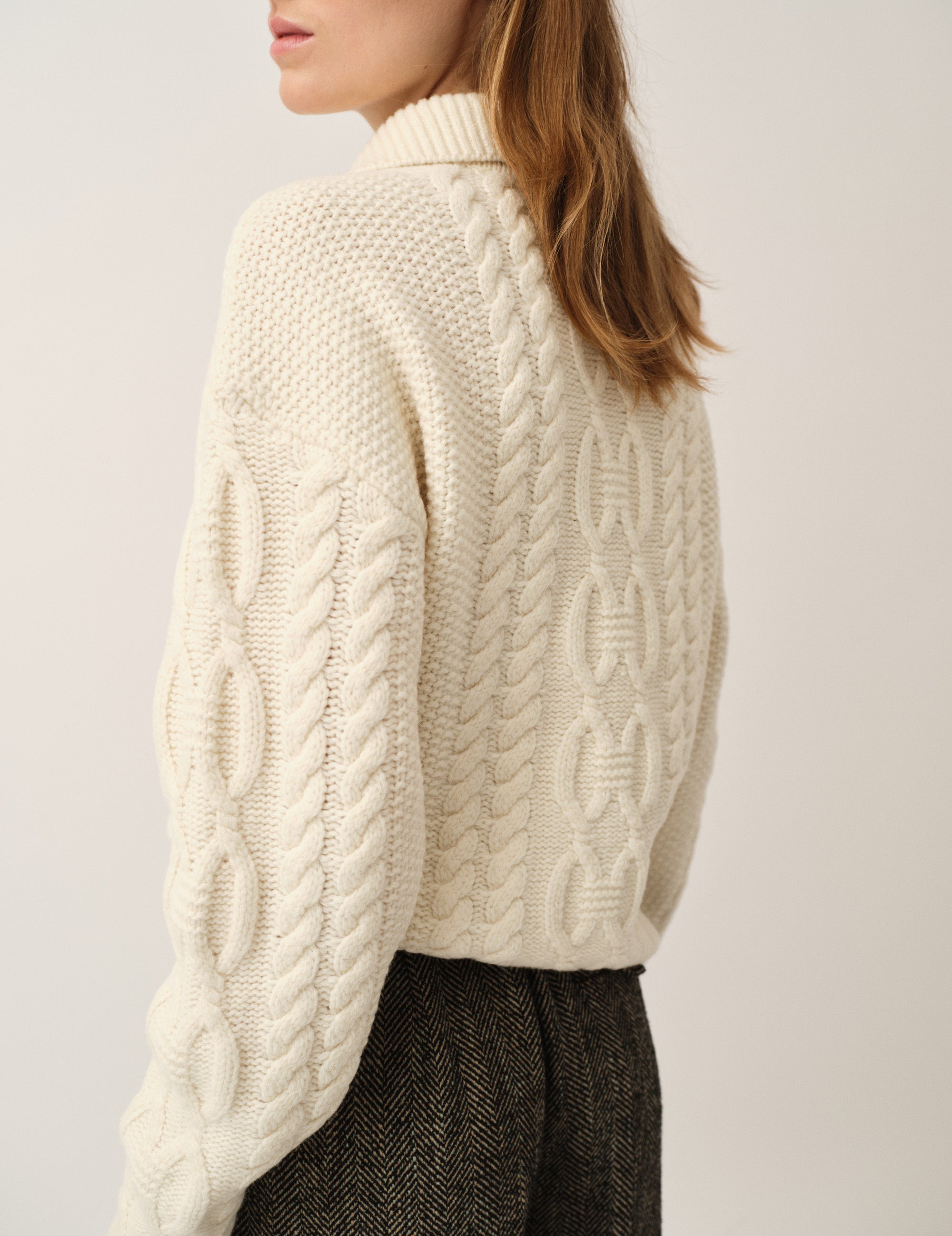 Como Zip Sweater Cream 4 / Cream