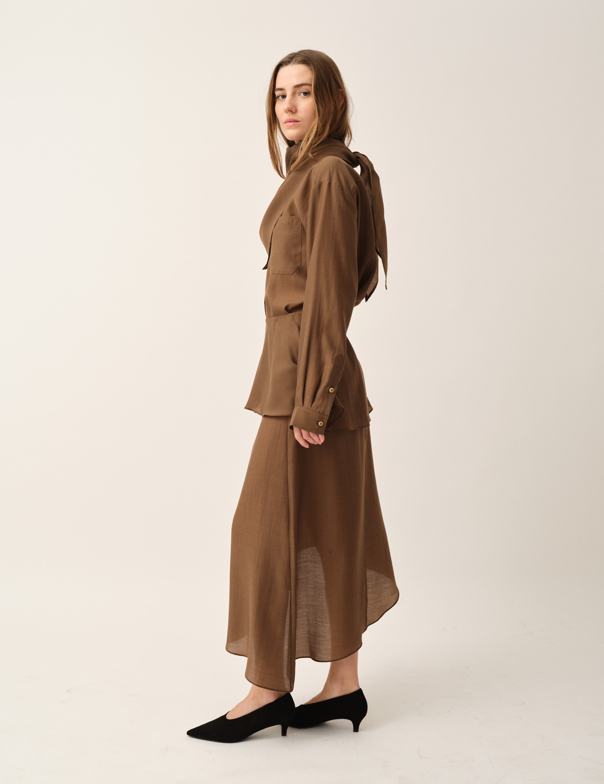 Eleanor Skirt Espresso 4 / Espresso