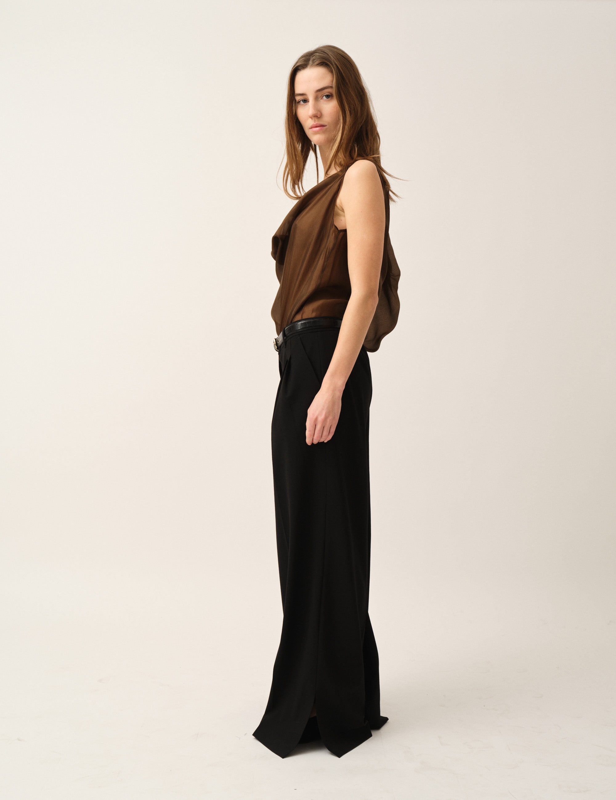 Gilian Drape Top Espresso 4 / Espresso