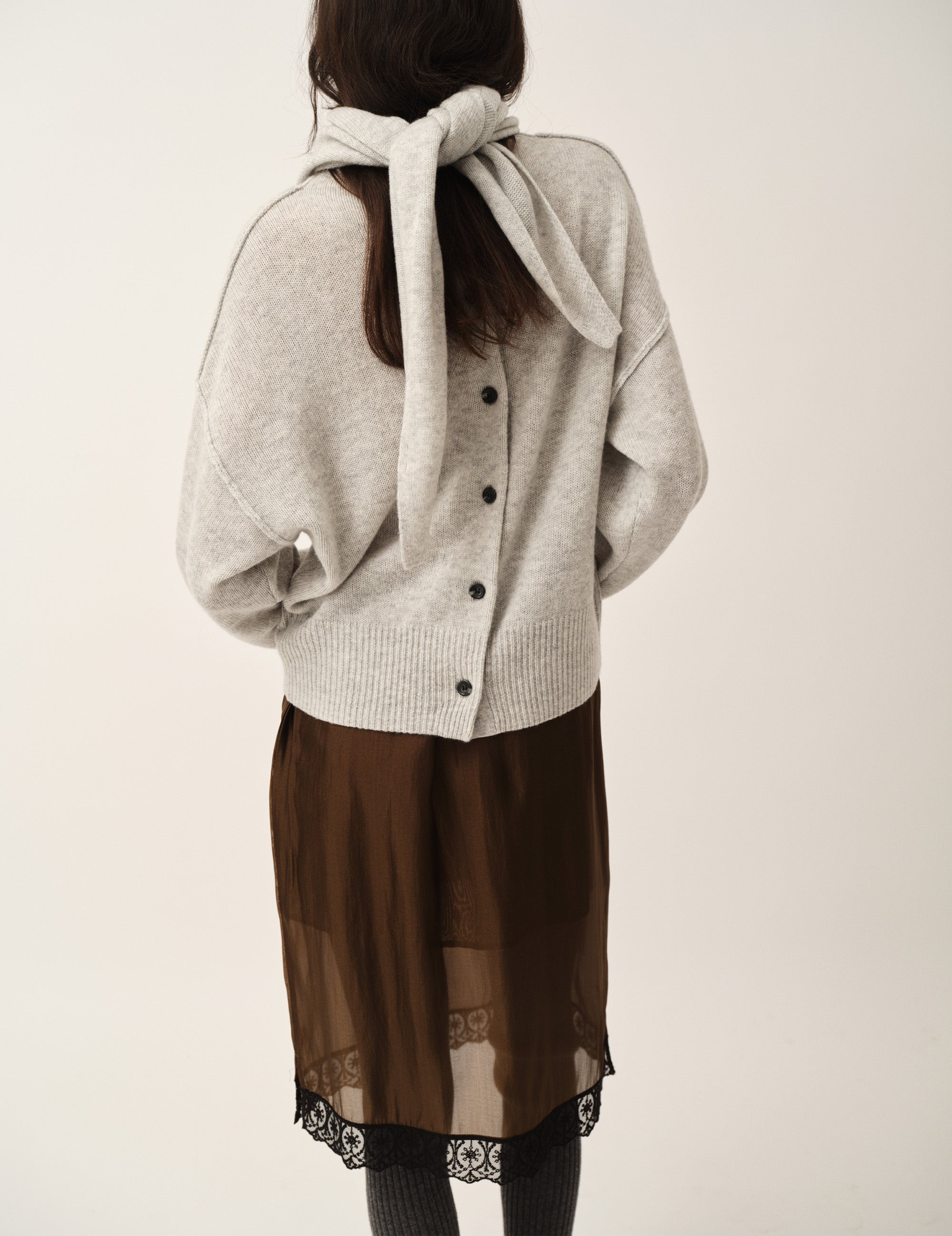 Volmer Scarf Heather Grey Melange OS / Heather Grey Melange
