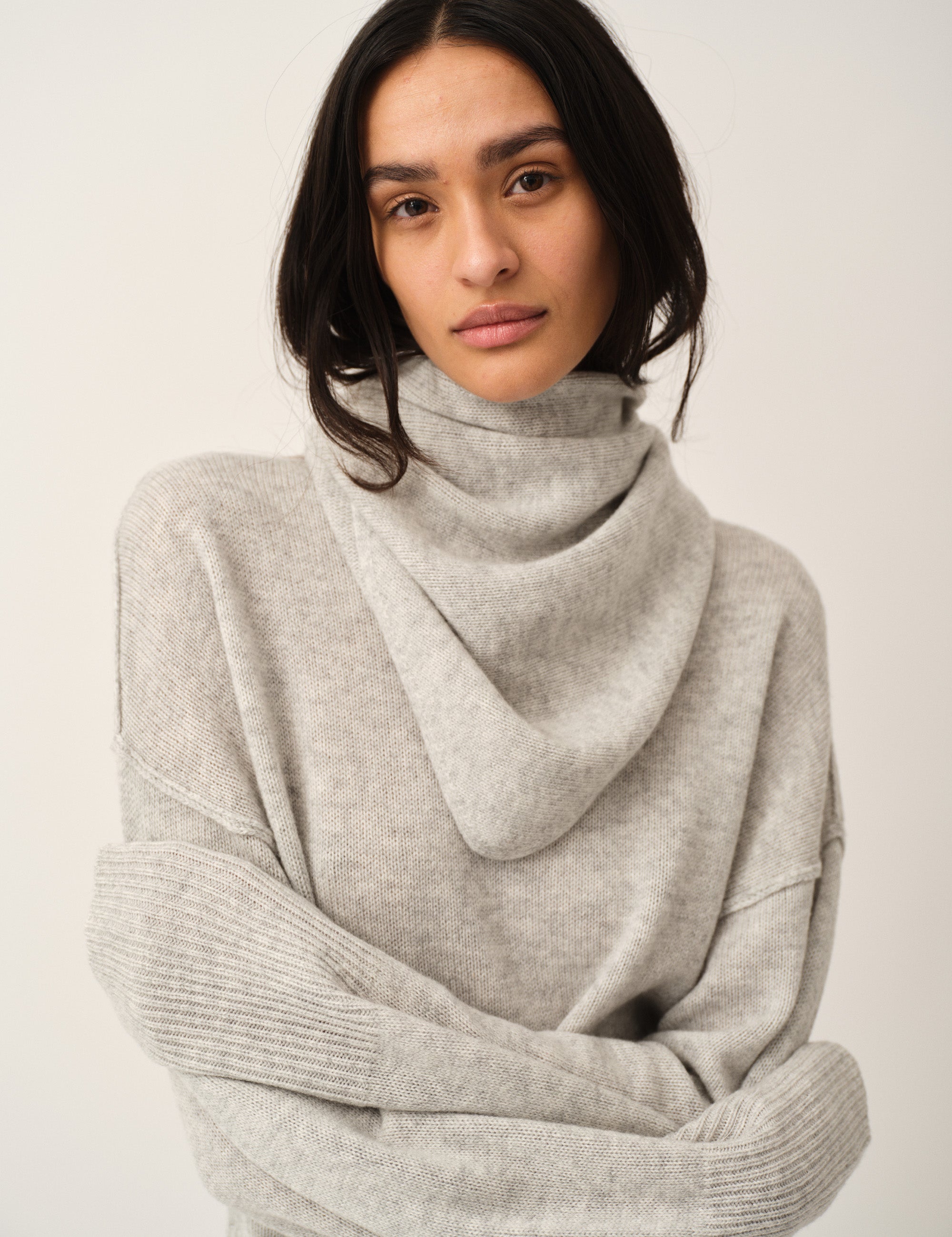 Volmer Scarf Heather Grey Melange OS / Heather Grey Melange