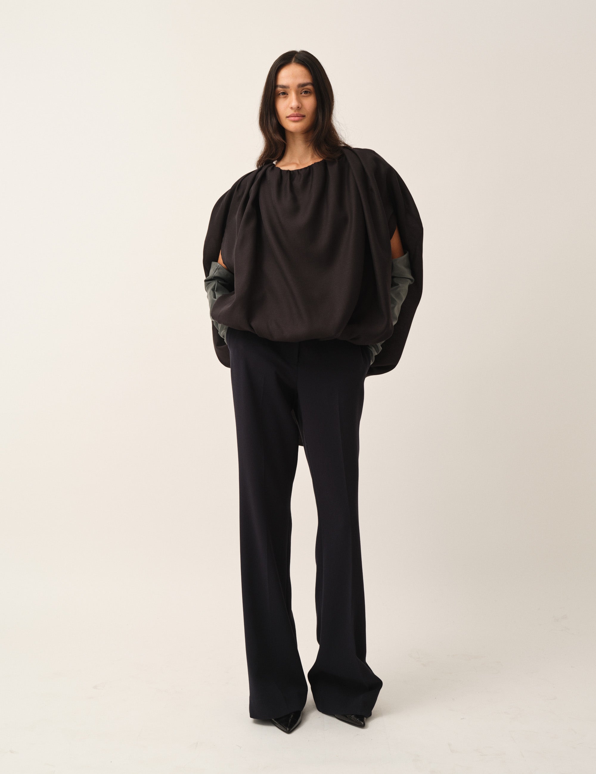 Eleanor Bubble Top Black 4 / Black