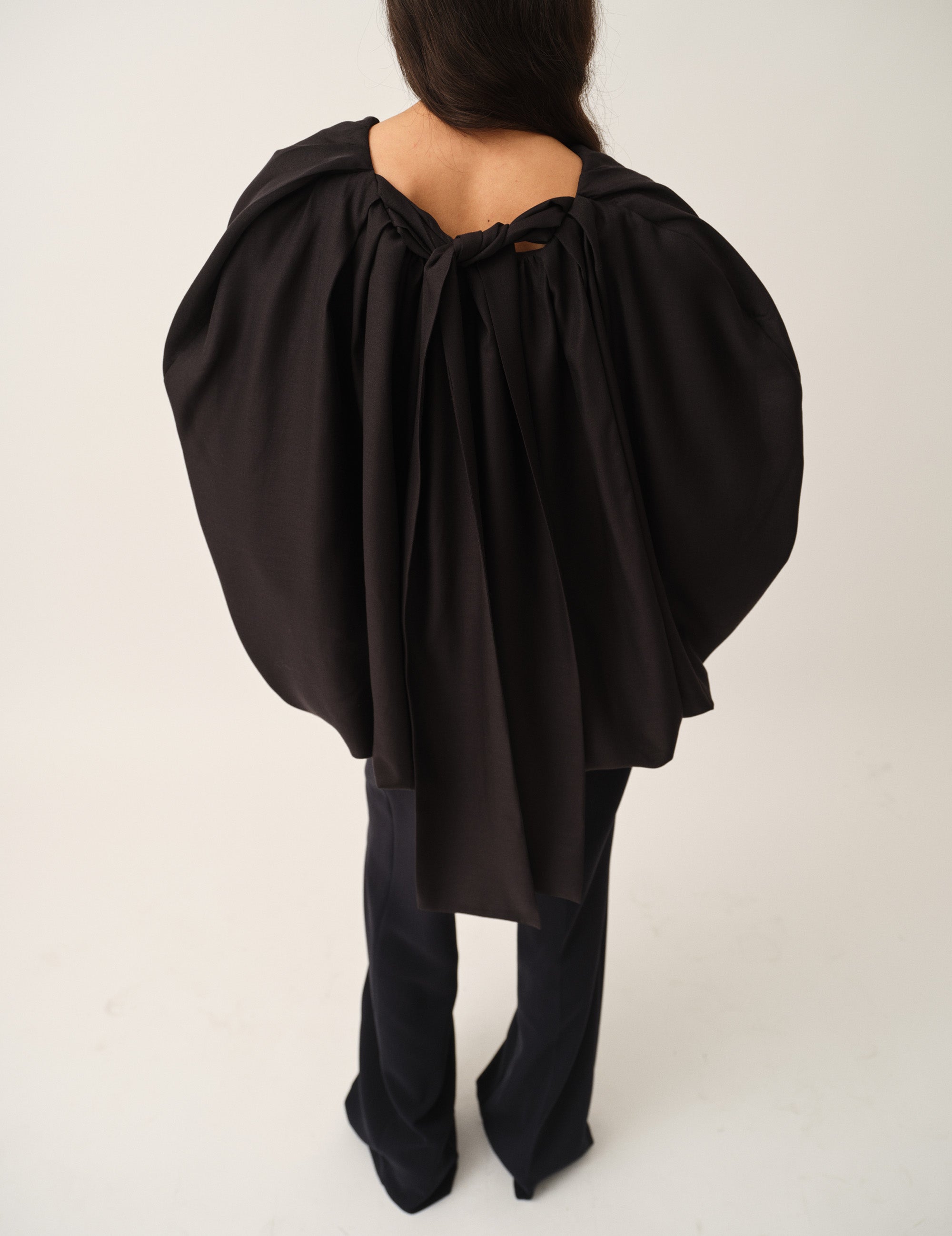 Eleanor Bubble Top Black 4 / Black