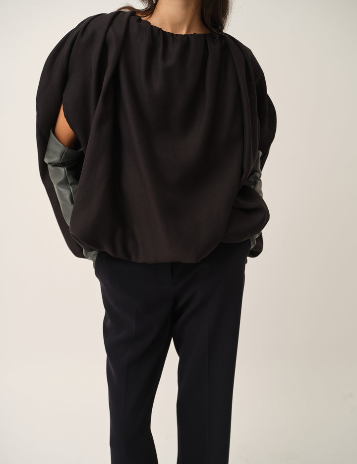 Eleanor Bubble Top Black 4 / Black