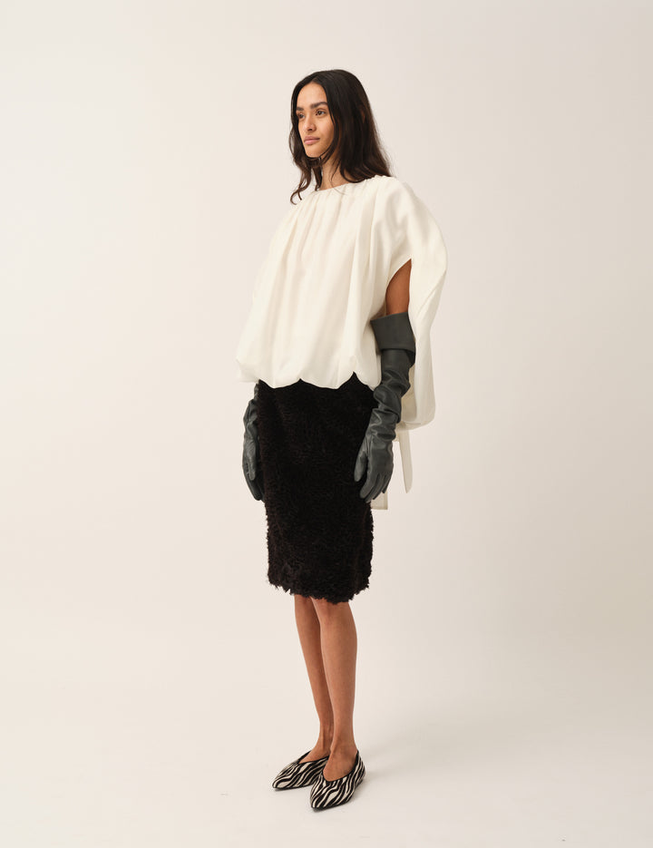 Eleanor Bubble Top Cream 4 / Cream