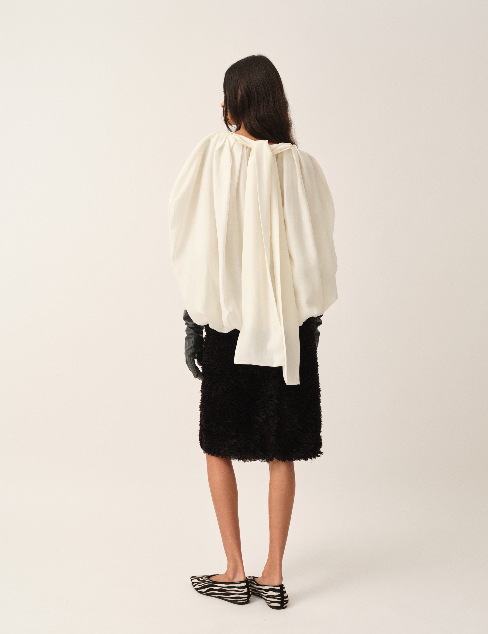 Eleanor Bubble Top Cream 4 / Cream