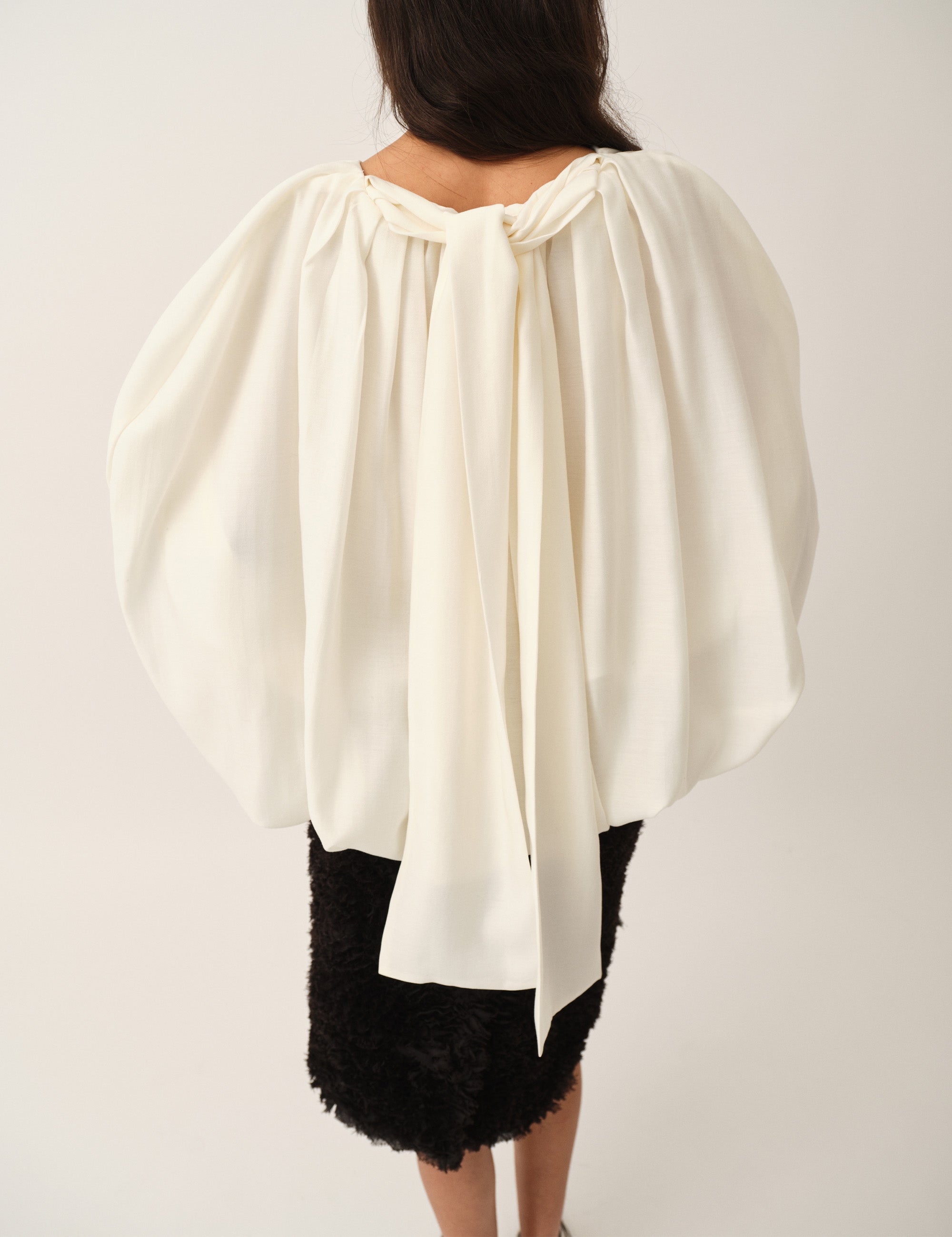 Eleanor Bubble Top Cream 4 / Cream