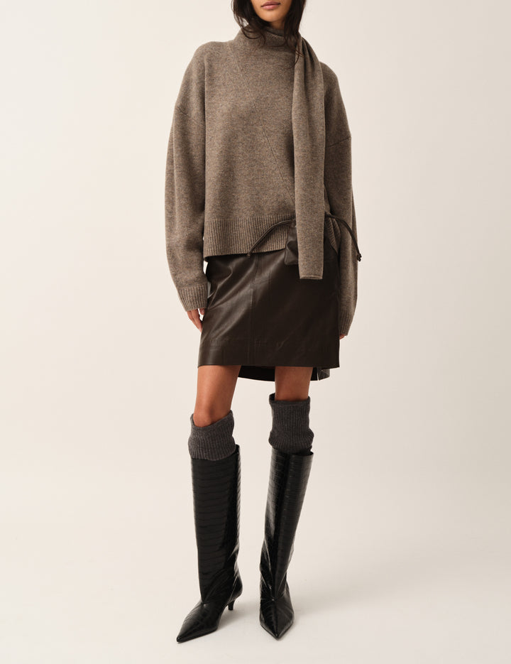 Soho Skirt Chocolate 4 / Chocolate
