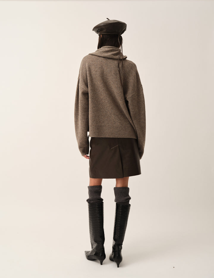 Soho Skirt Chocolate 4 / Chocolate