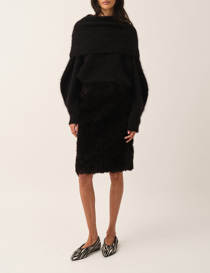 Hydra Pencil Skirt Black 4 / Black