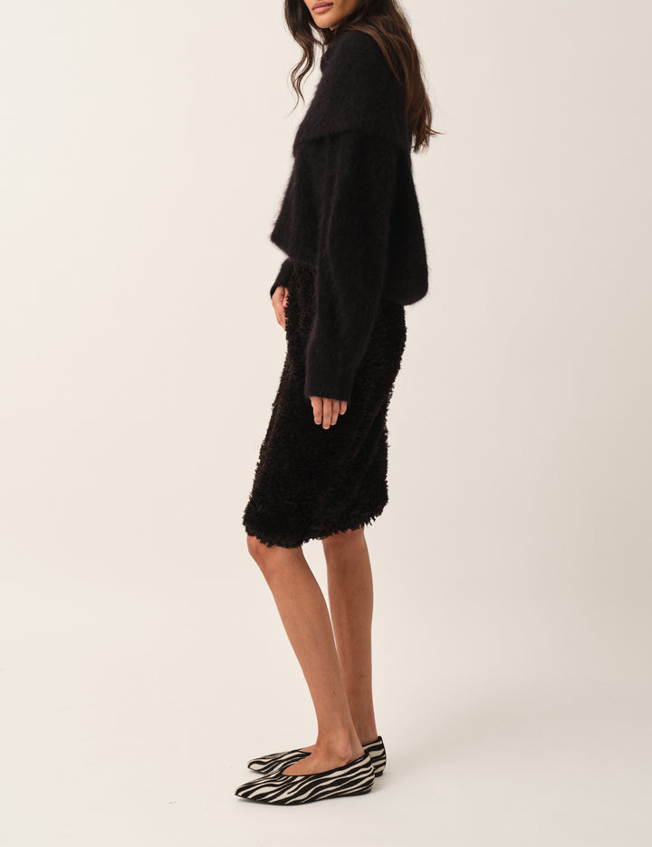 Hydra Pencil Skirt Black 4 / Black