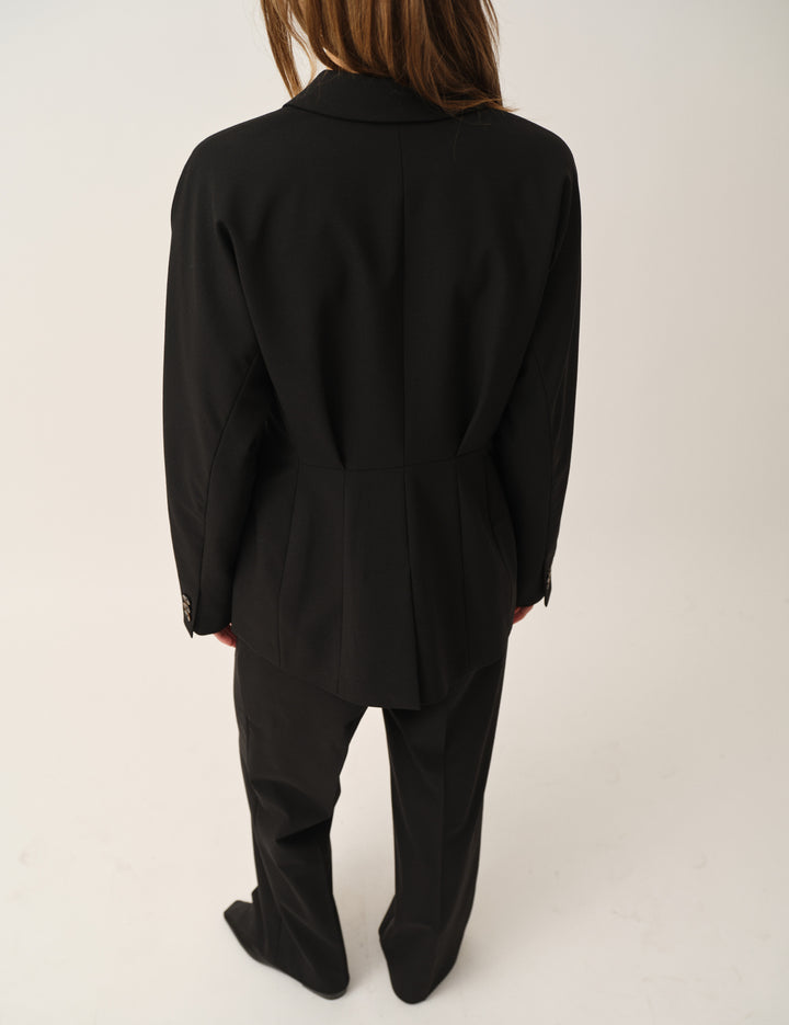Grand Pleat Blazer Black 4 / Black