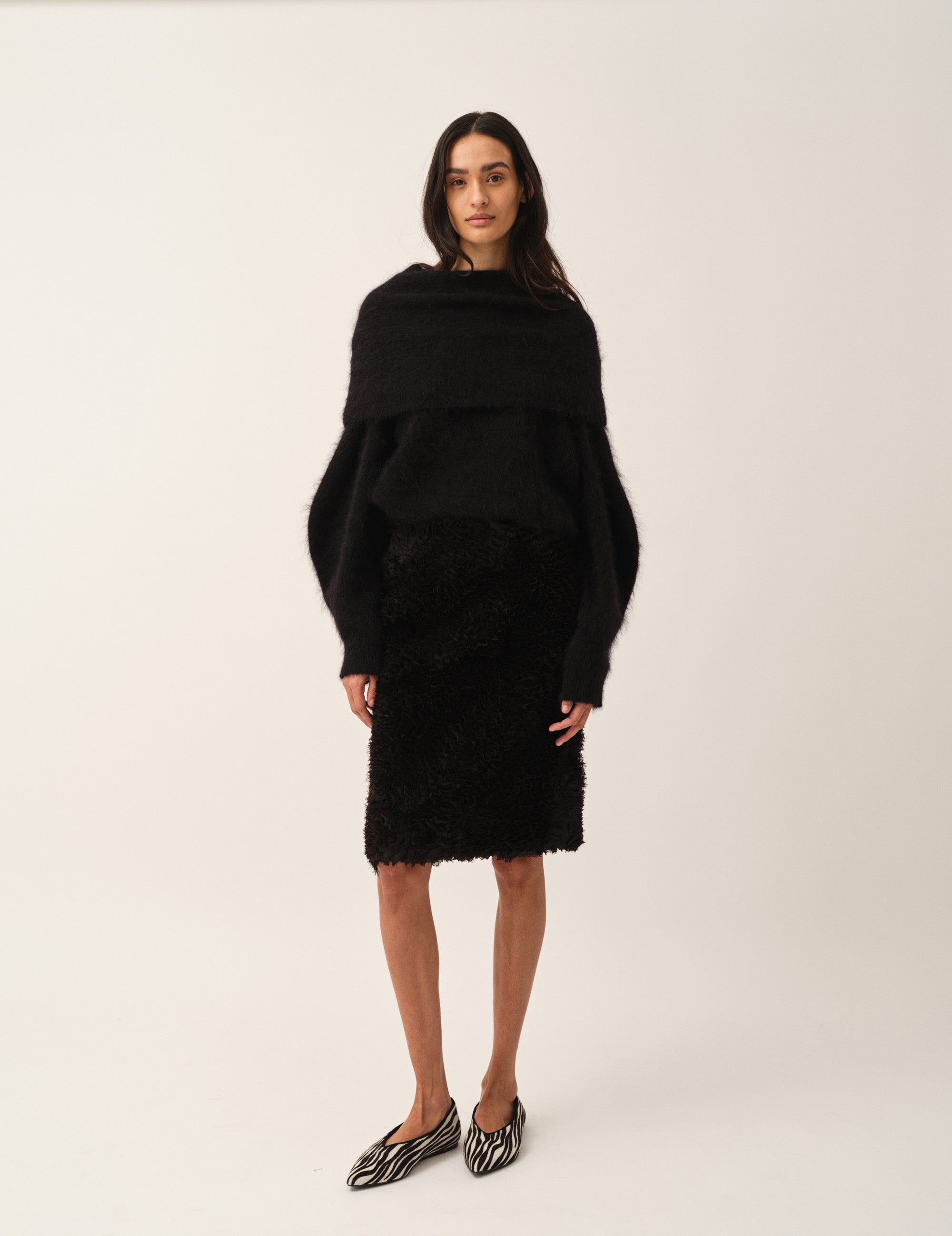 Roma Neck Sweater Black 4 / Black