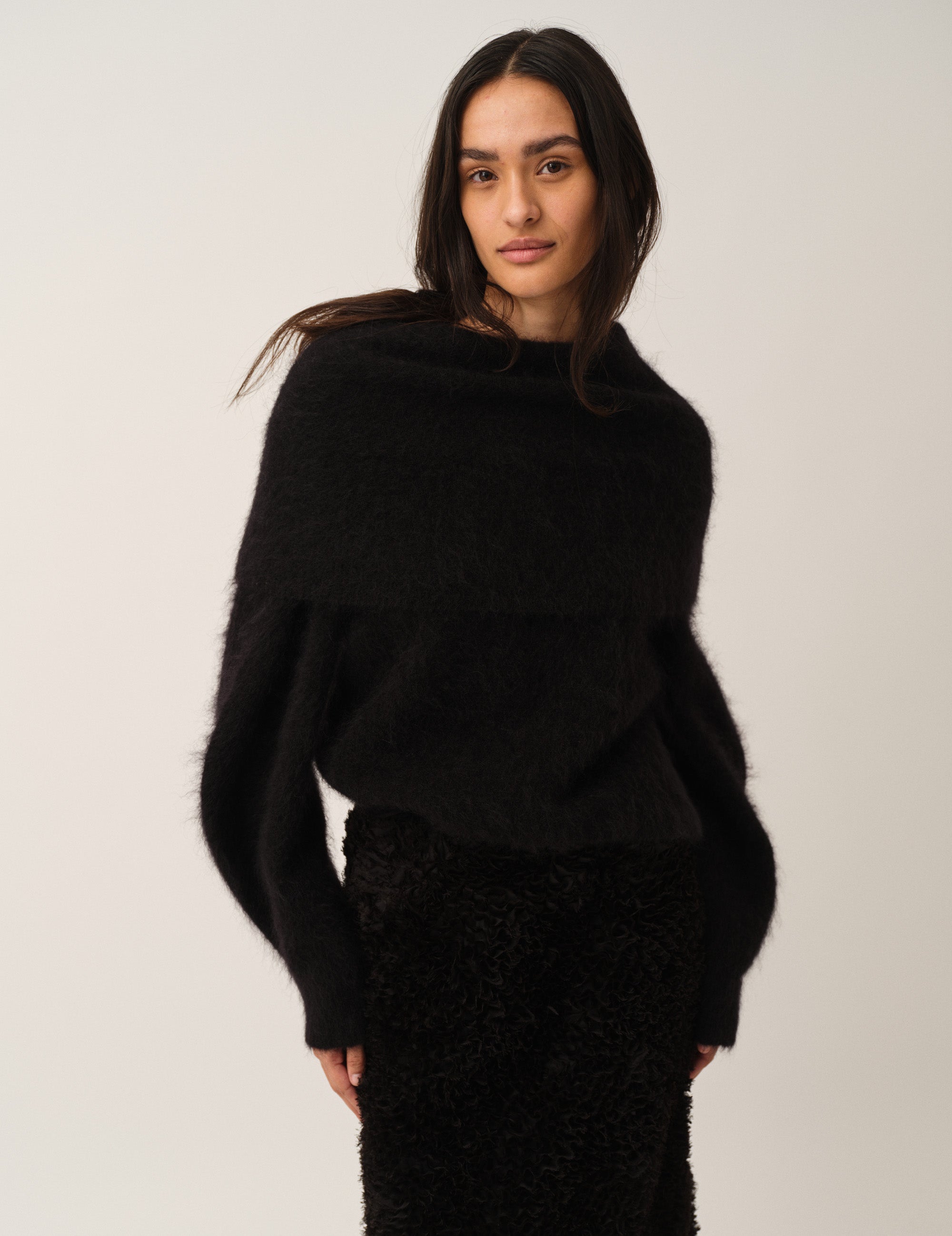Roma Neck Sweater Black 4 / Black