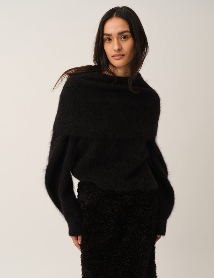 Roma Neck Sweater Black 4 / Black