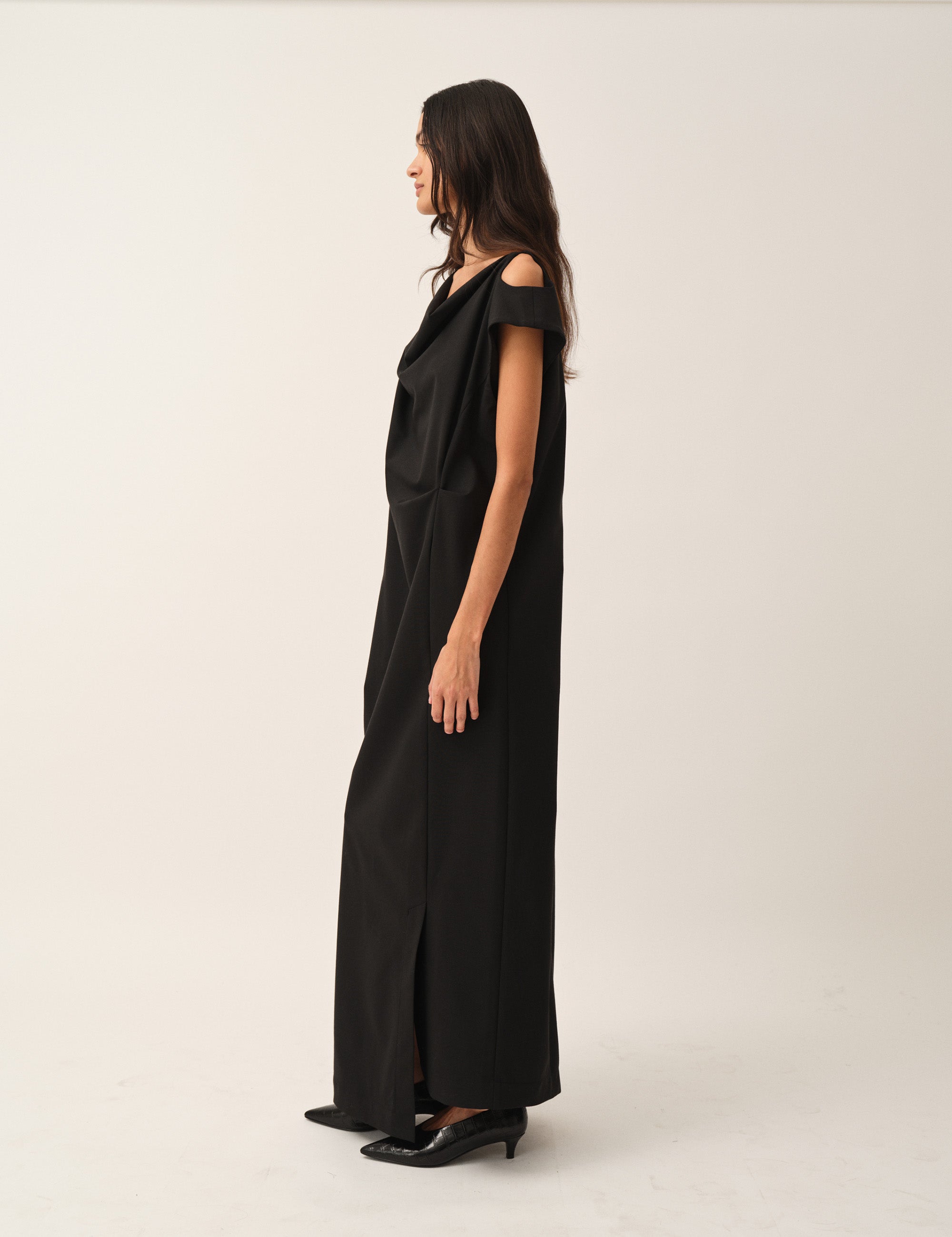 Grand Drape Dress Black 4 / Black