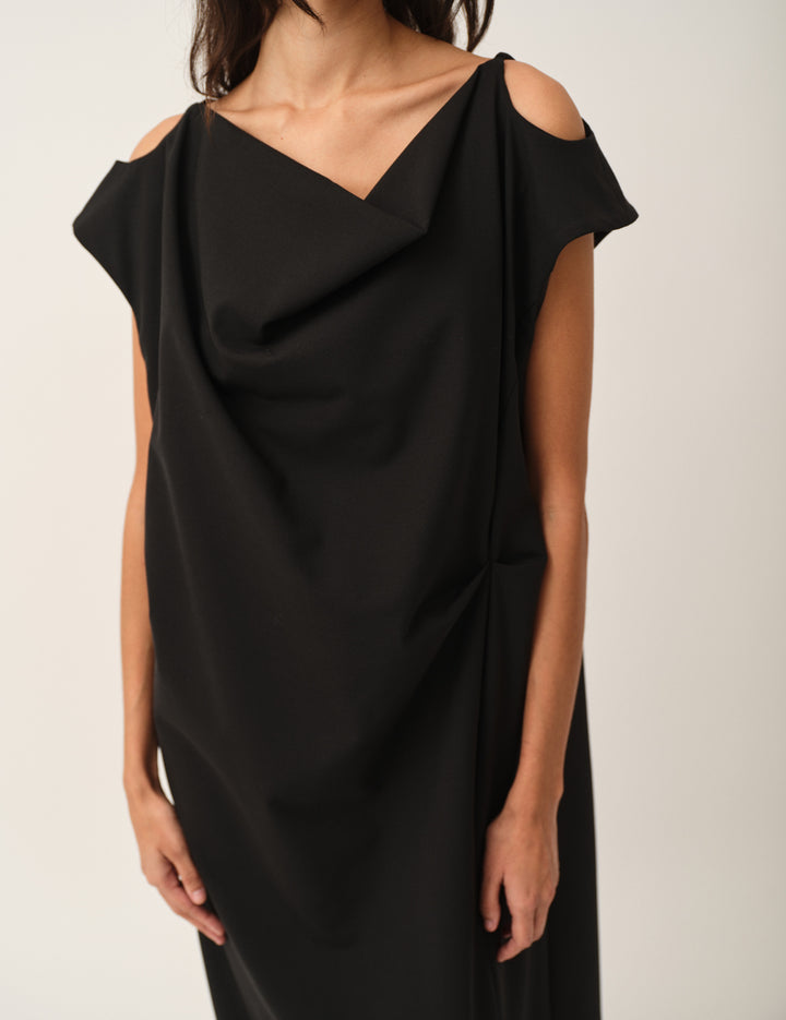 Grand Drape Dress Black 4 / Black