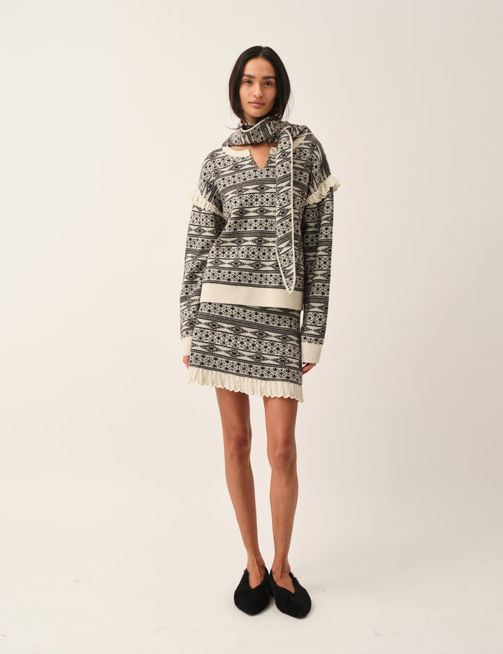 Faroe Island Mini Cream/black artwork 4 / Cream/black artwork