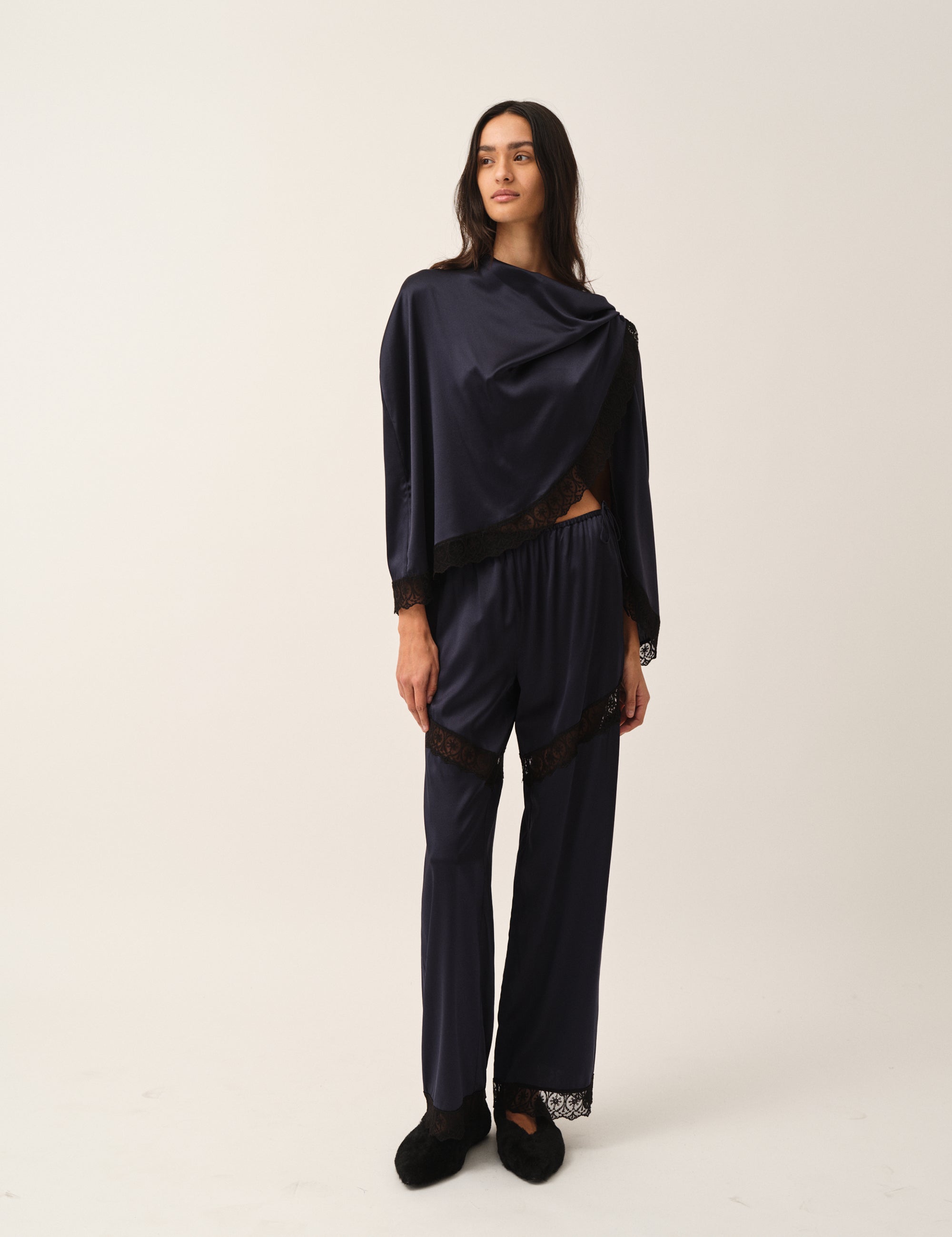Cata Lace Pants Navy 4 / Navy