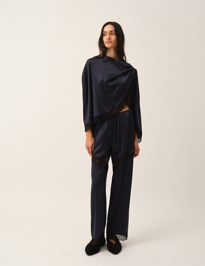 Cata Lace Pants Navy 4 / Navy