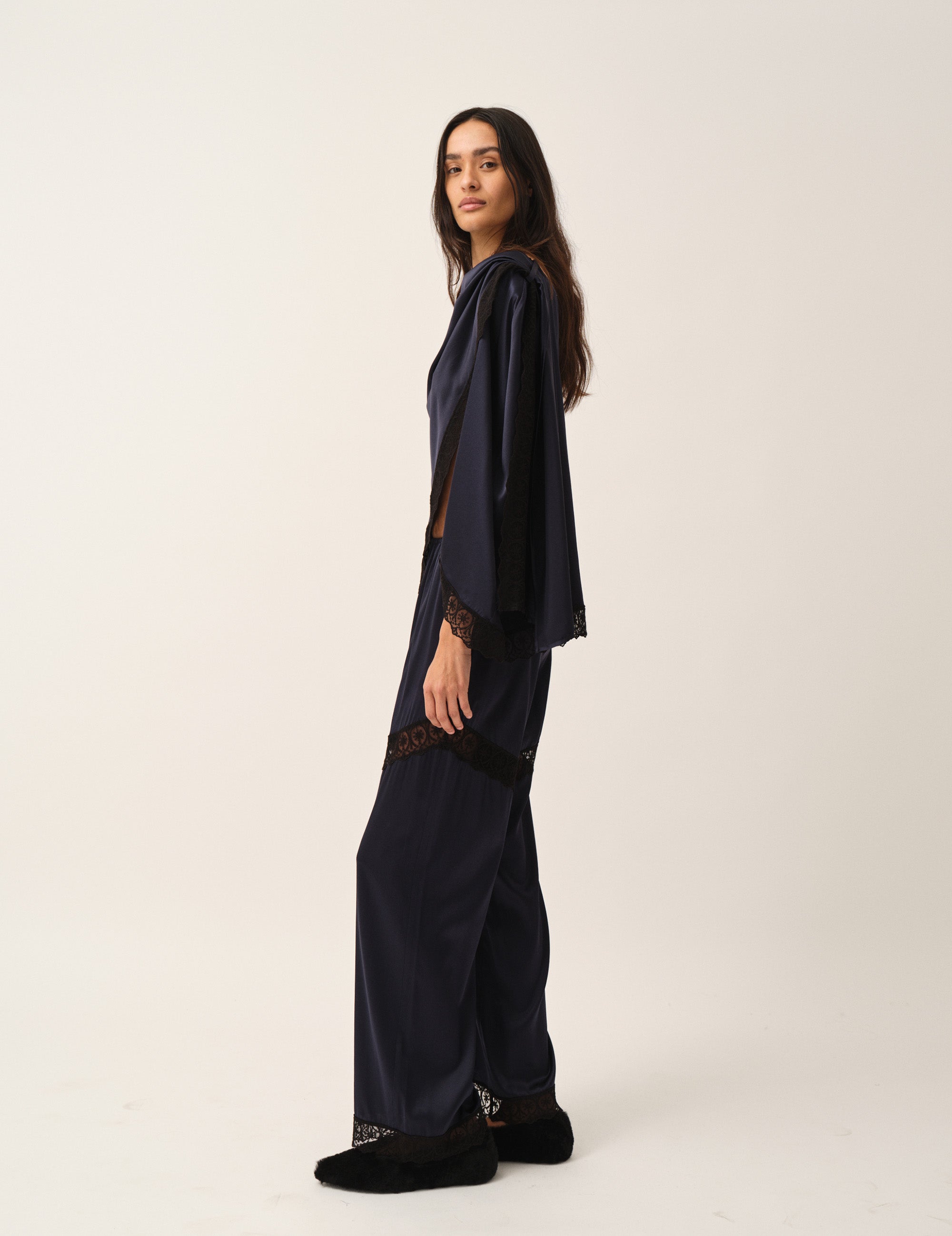 Cata Lace Pants Navy 4 / Navy