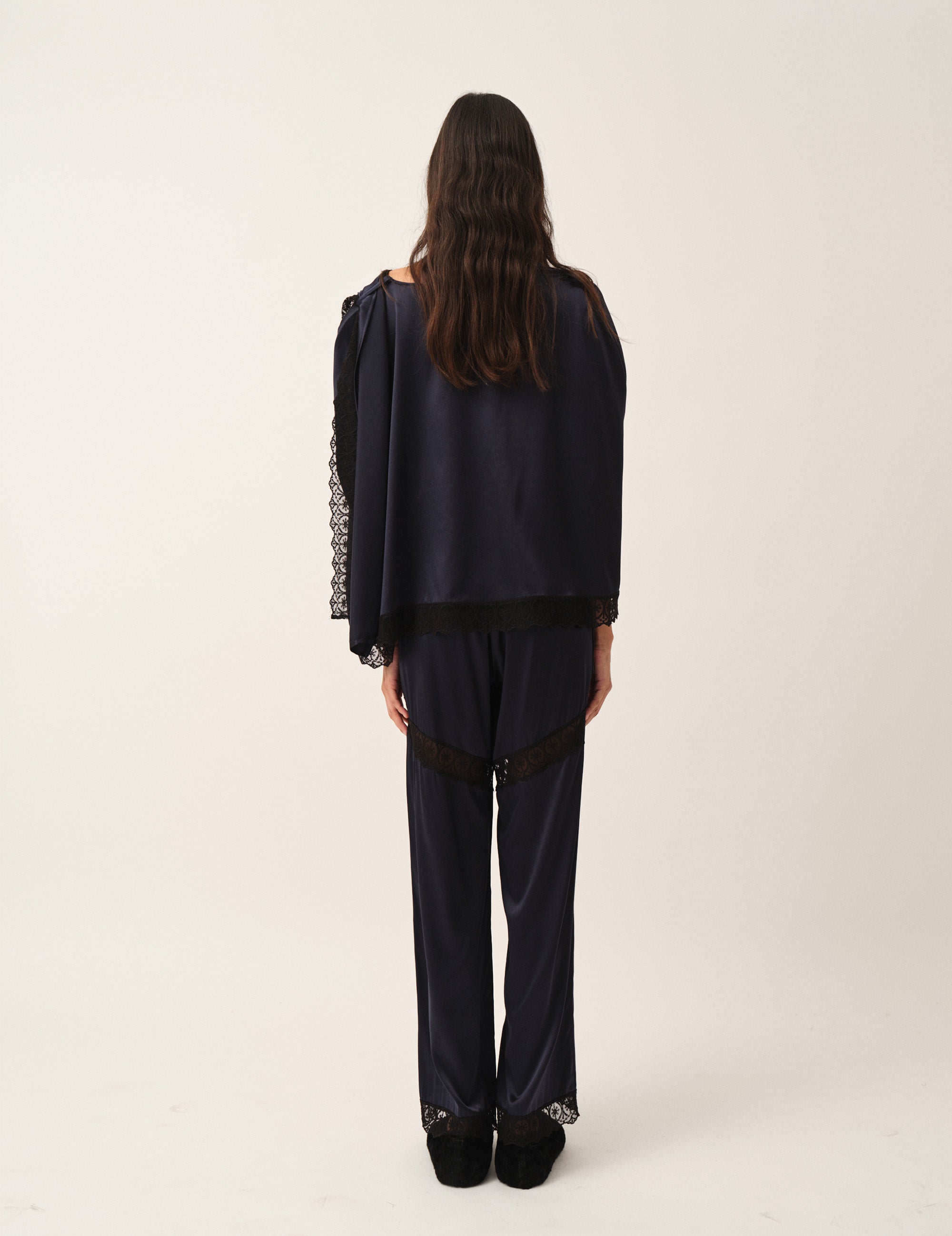 Cata Lace Pants Navy 4 / Navy