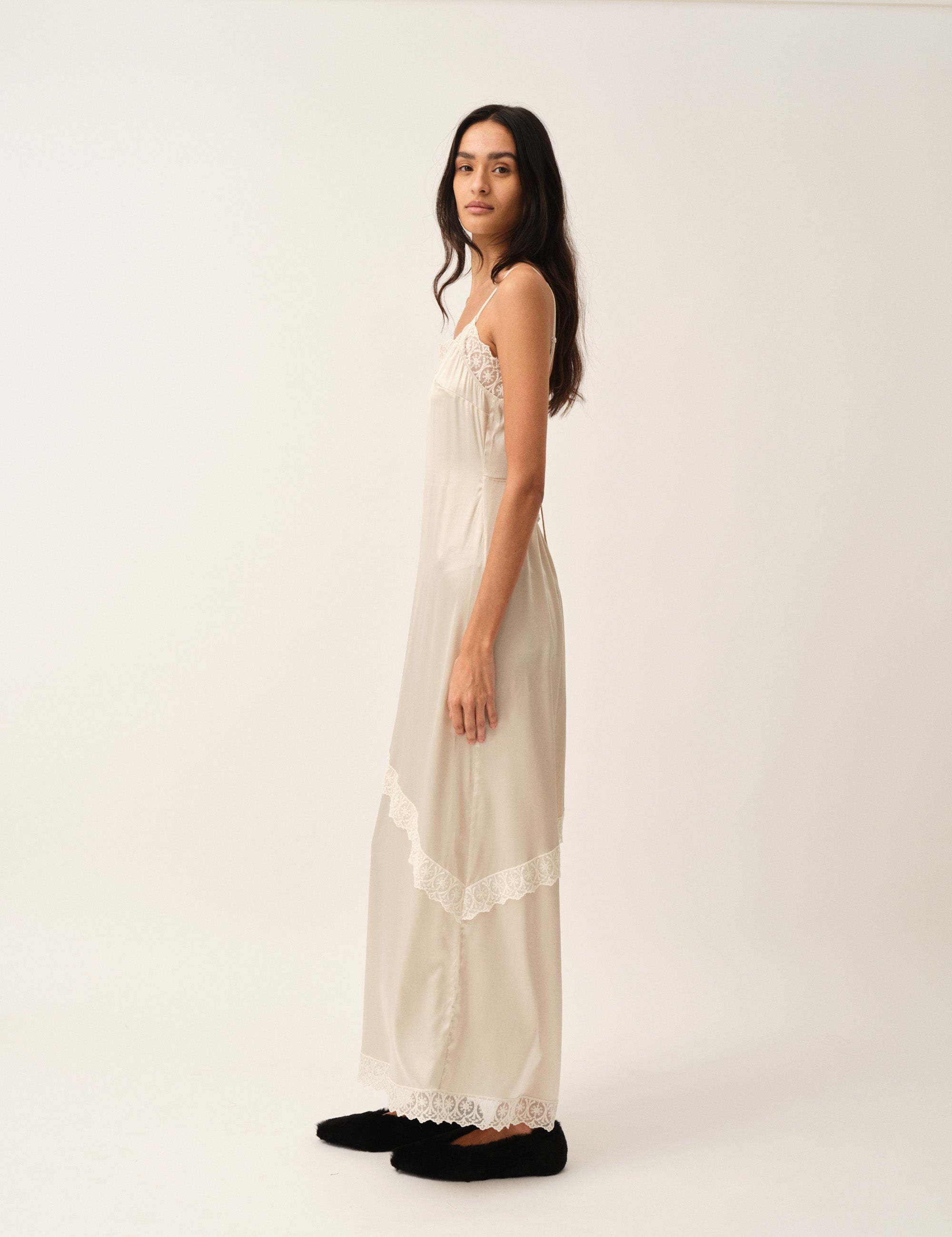Cata Lace Dress Ecru 4 / Ecru