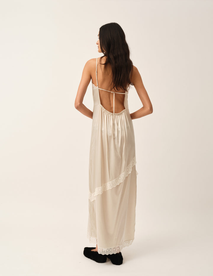 Cata Lace Dress Ecru 4 / Ecru