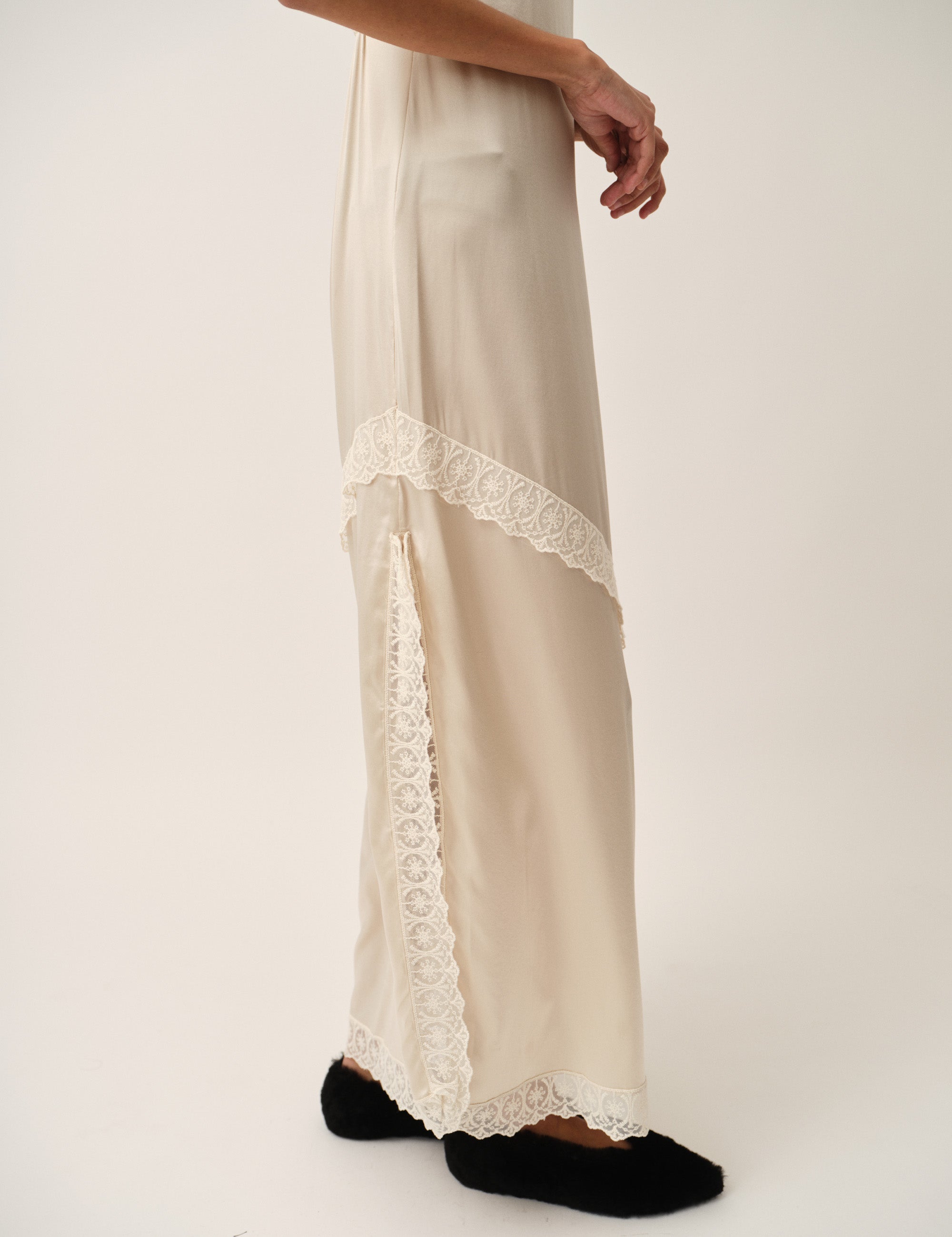 Cata Lace Dress Ecru 4 / Ecru