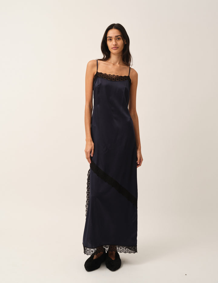 Cata Lace Dress Navy 4 / Navy
