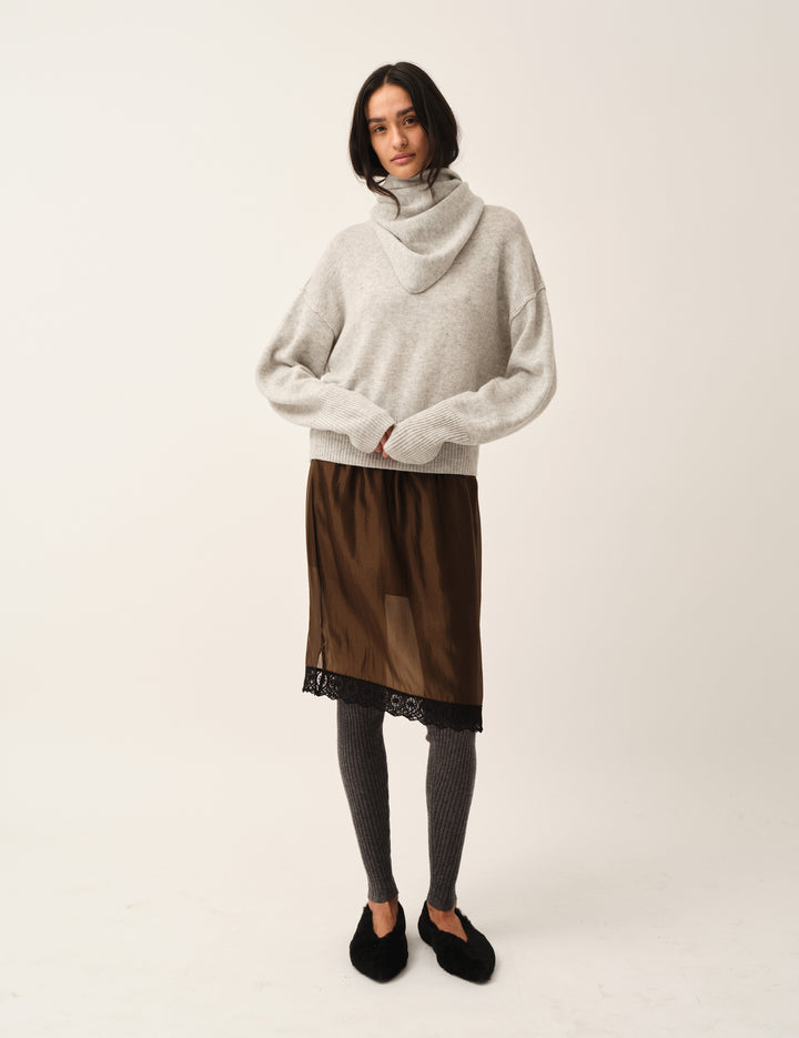 Gilian Lace Skirt Espresso 4 / Espresso