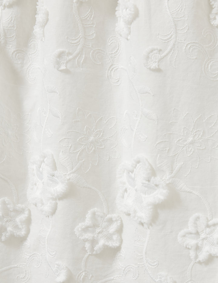 Fleur Slip Skirt Cream 4 / Cream